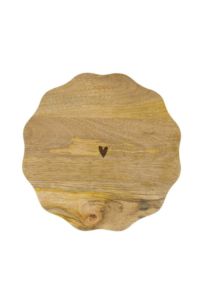 Zusss | Taartplateau hartje hout