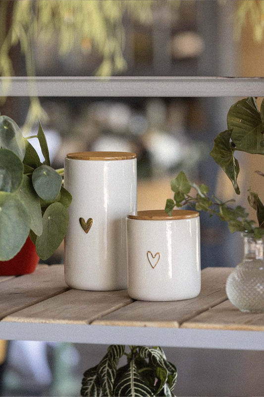 Zusss | Voorraadpot met deksel L hartje