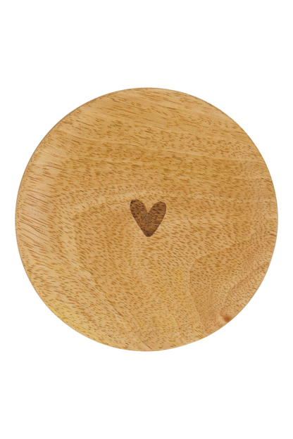 Zusss | Glasaufsatz, Holzherz