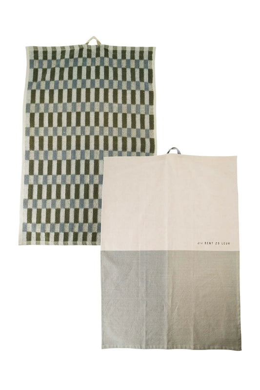 Zusss | Küchenset, du bist so süß, sand/grau/grün