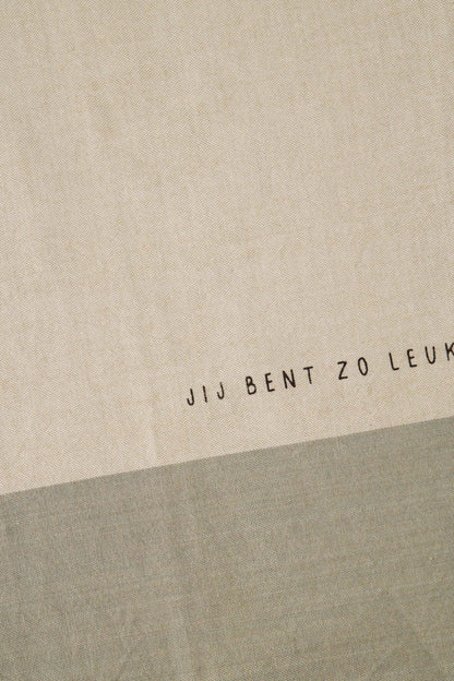 Zusss | Keukenset jij bent zo leuk zand/grijs/groen