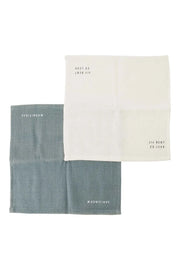 Zusss | Geschirrtücher, so süß, grau-blau, 2er-Set