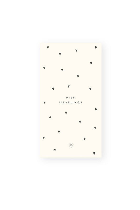 Zusss | Servetten mijn lievelings hartjes zand