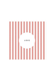 Zusss | Servetten Love streep 12.5x12.5 cm