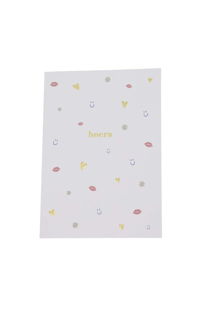 Zusss | Wenskaart hoera multicolor