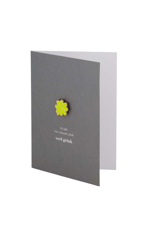 Zusss | Wenskaart magneet klavertje