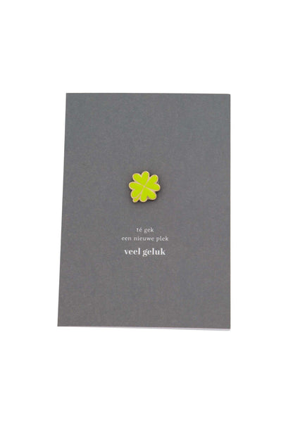 Zusss | Wenskaart magneet klavertje