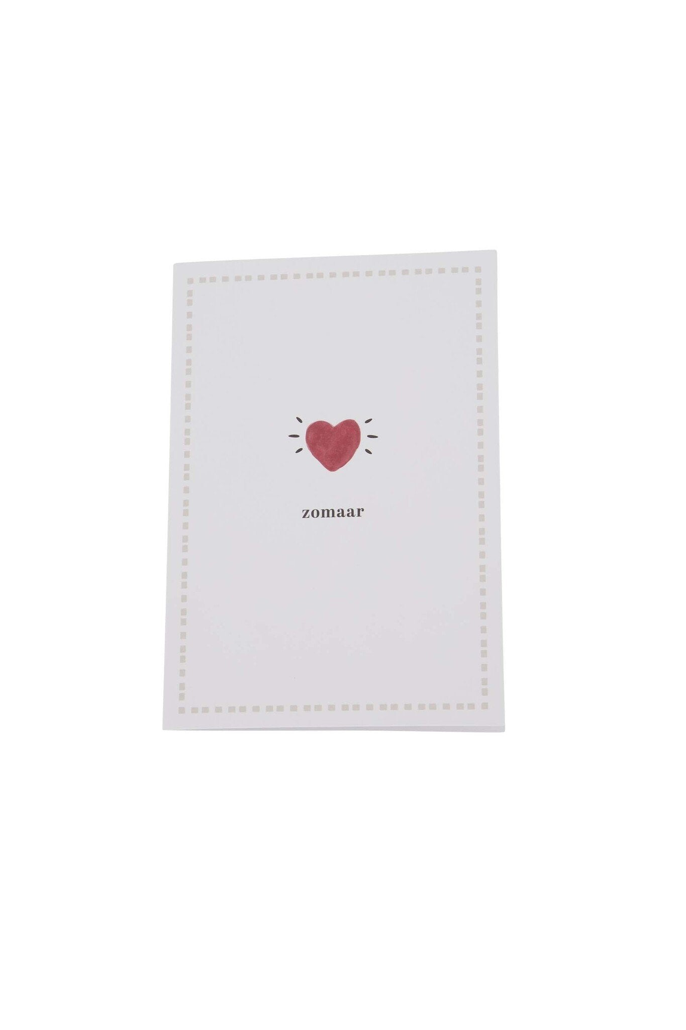 Zusss | Wenskaart zomaar wit/rood