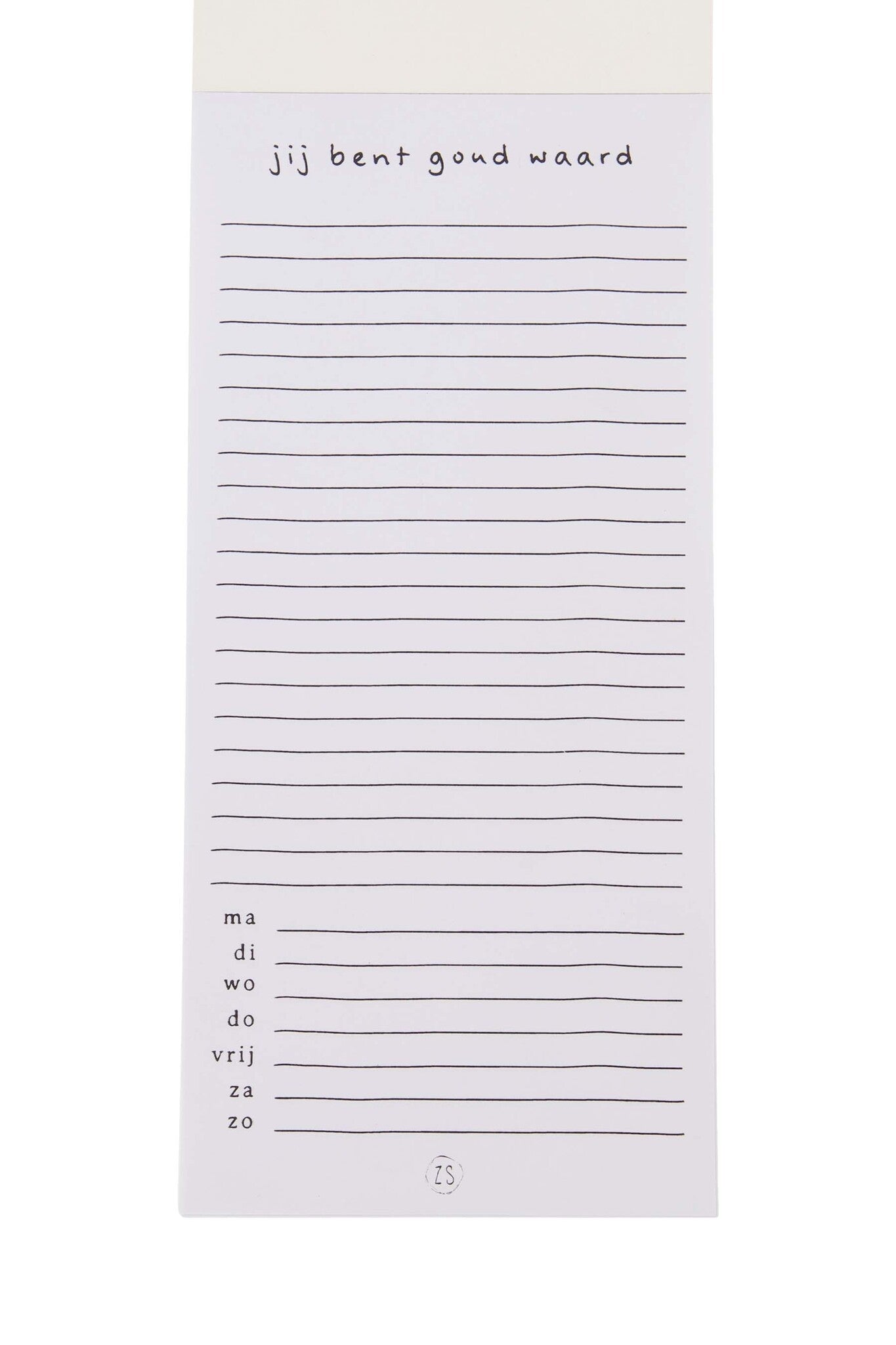 Zusss | Notitieblok boodschappen linnen