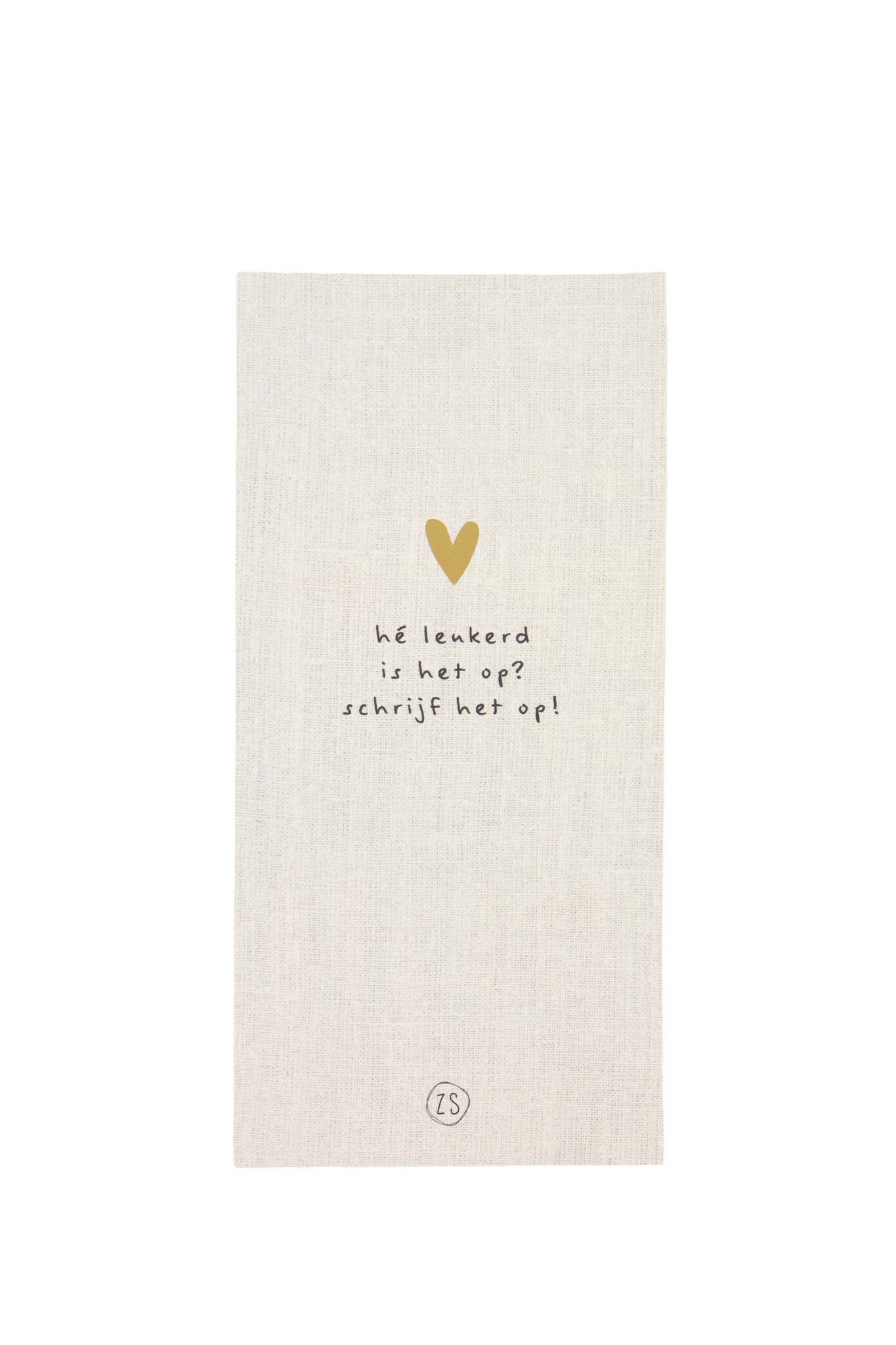 Zusss | Notitieblok boodschappen linnen
