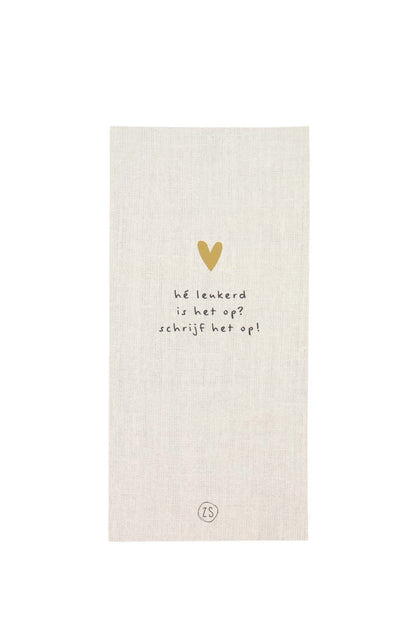 Zusss | Notitieblok boodschappen linnen