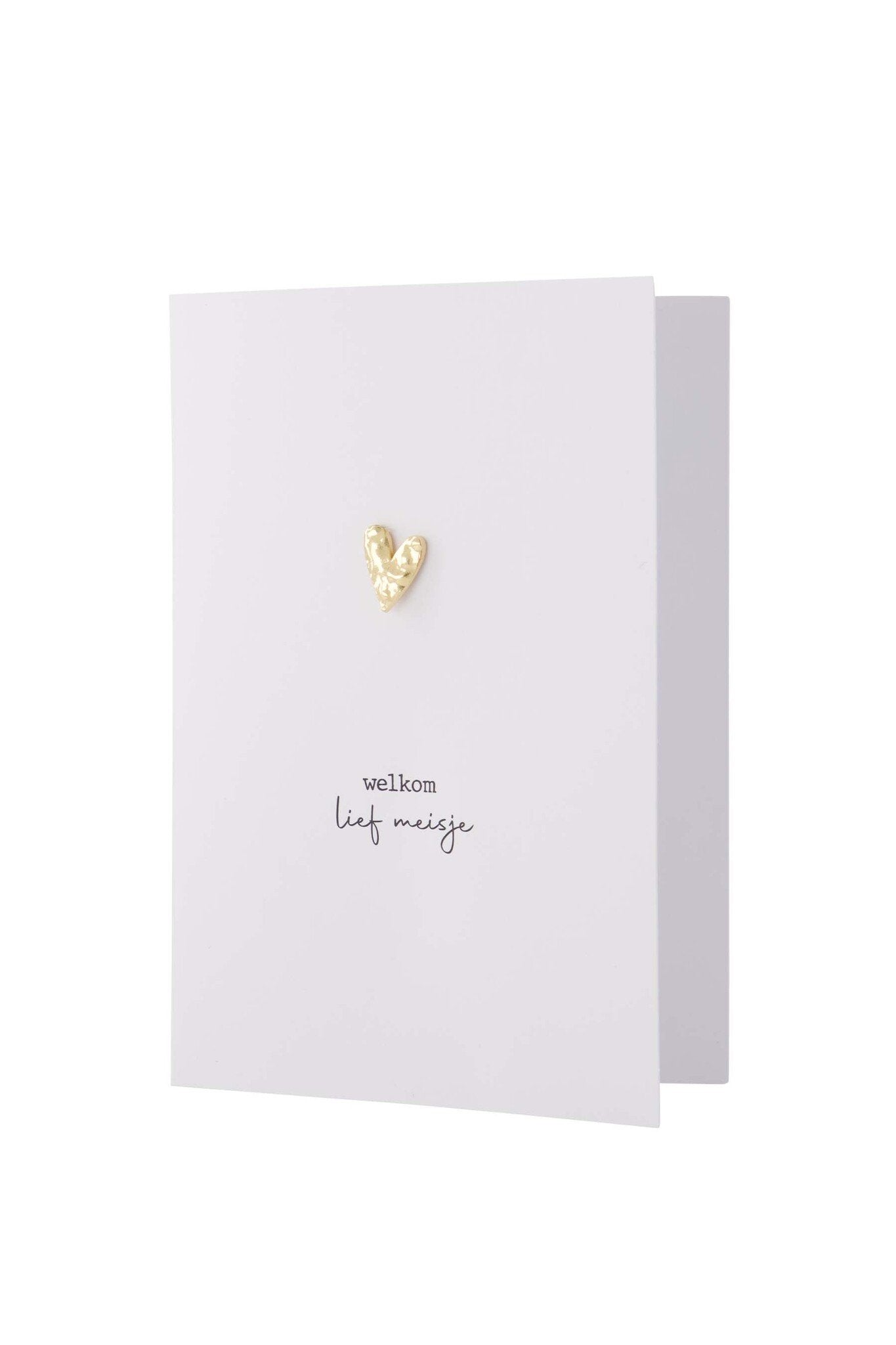 Zusss | Wenskaart broche welkom lief meisje