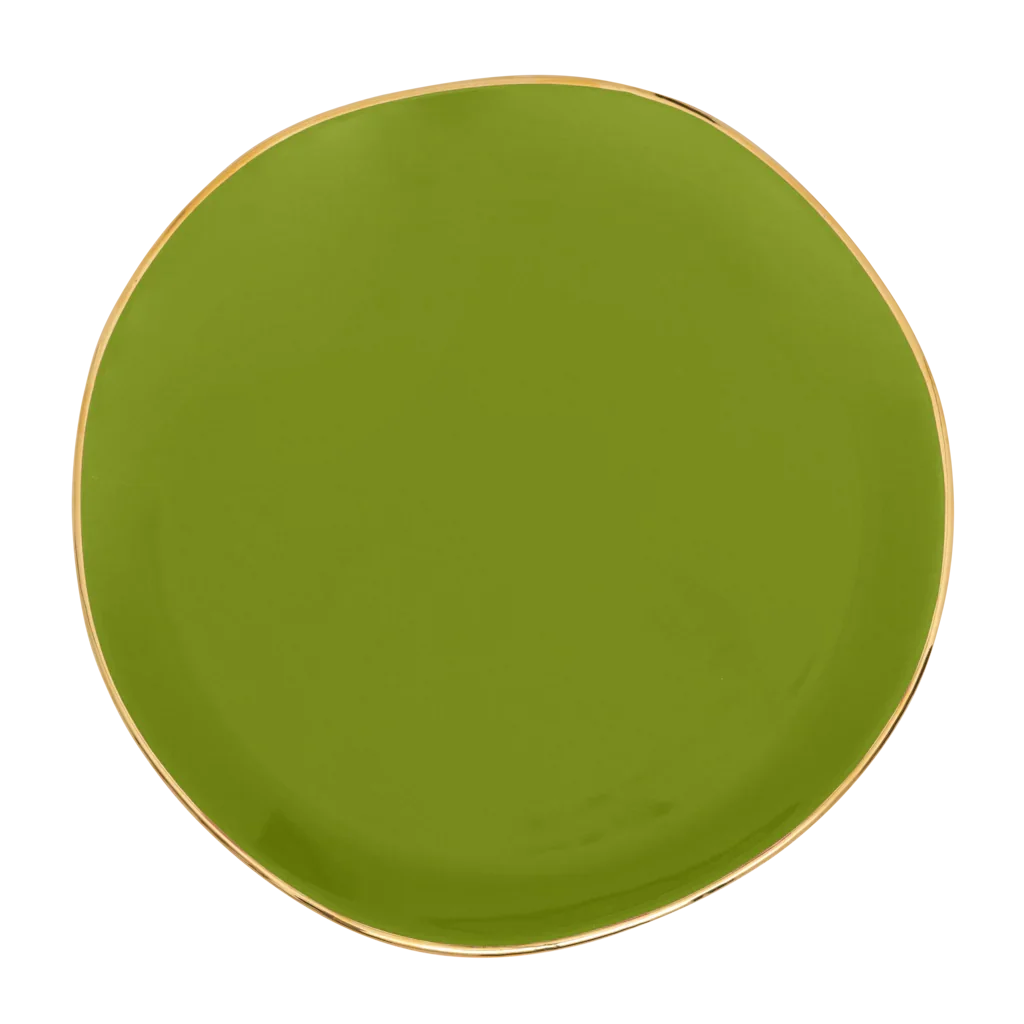 UNC | Good Morning dessertborden Ever Green Sprig Set 4 stuks