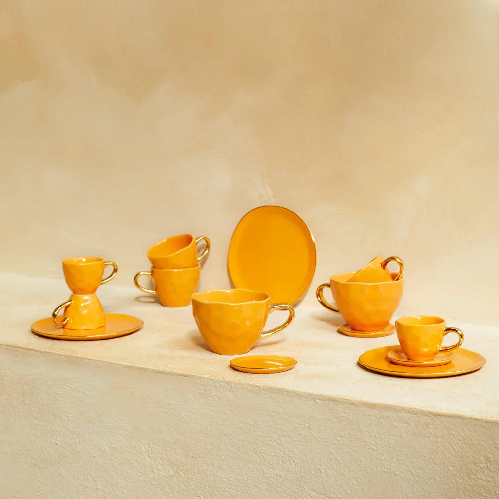 UNC | Good Morning Espressokopjes Caramel Set 4 stuks