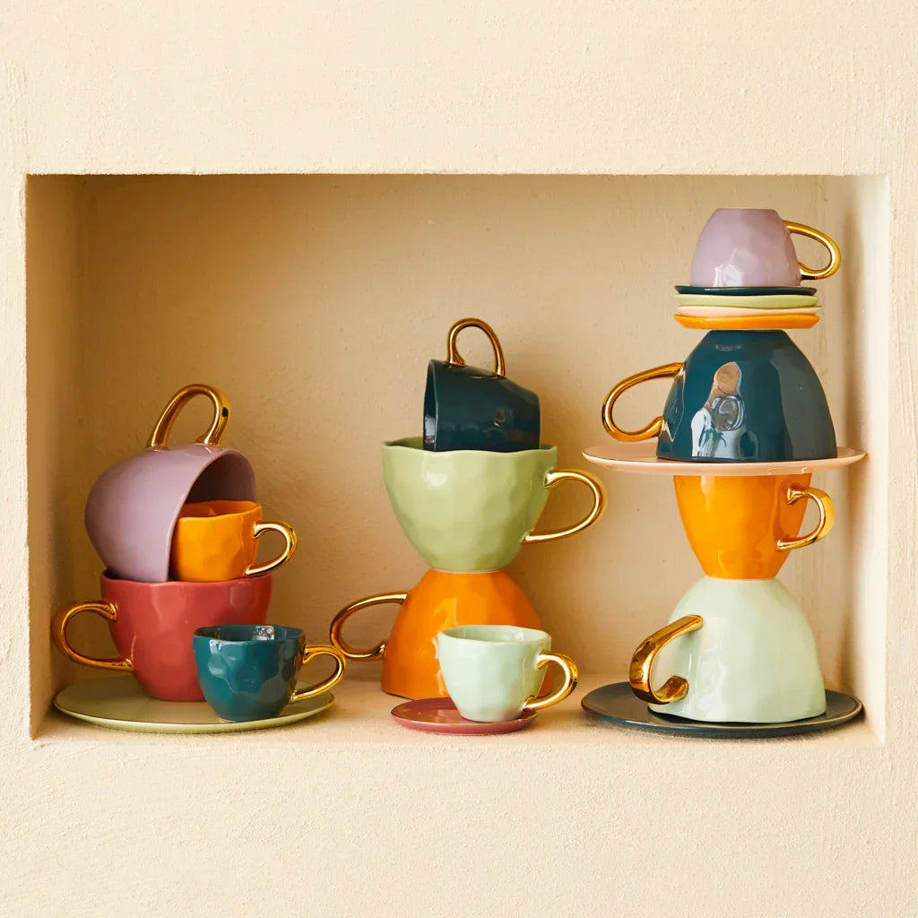 UNC | Good Morning Espressokopjes Celadon Set 4 stuks