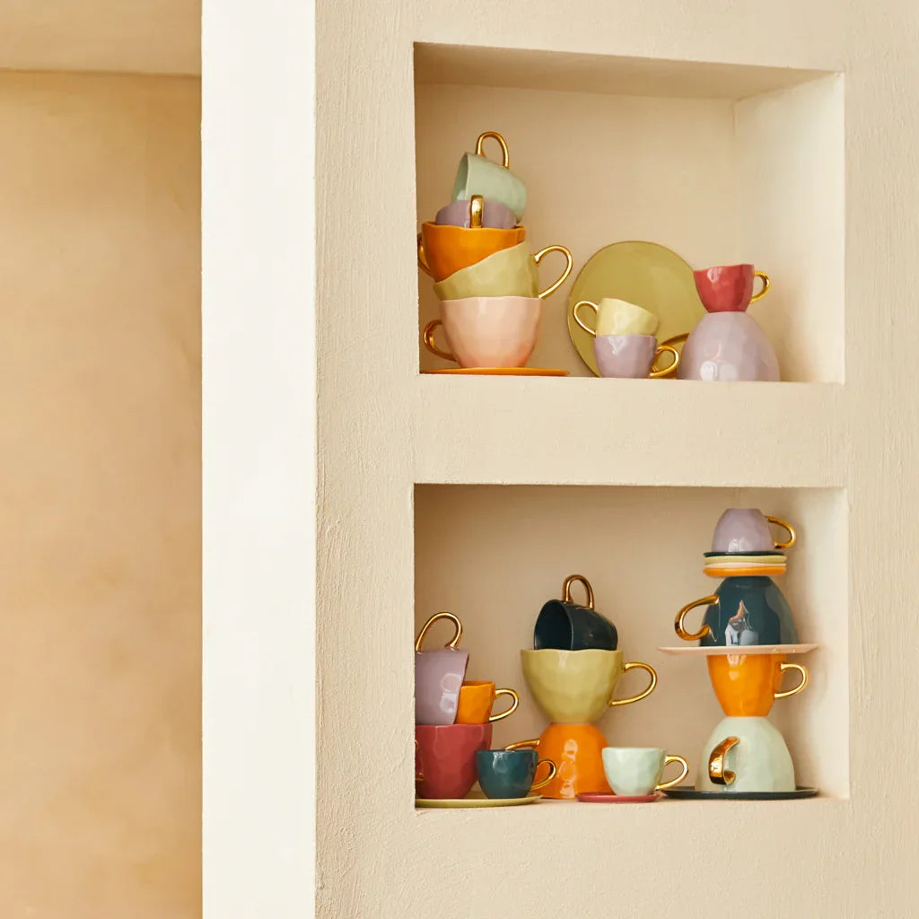 UNC | Good Morning Espressokopjes Celadon Set 4 stuks