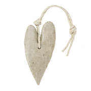 My Style | Soap Heart XL Taupe mit Verbene Minze Blatt 100 g