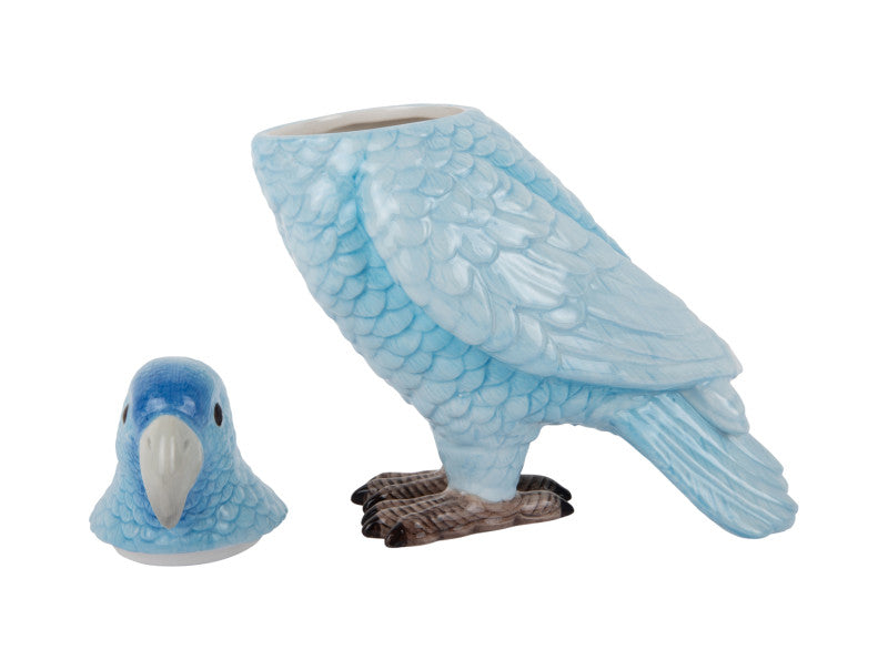 Present Time Voorraadpot Vogel blauw