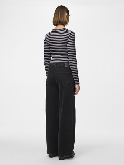 Pieces | Jeans Selma wide zwart