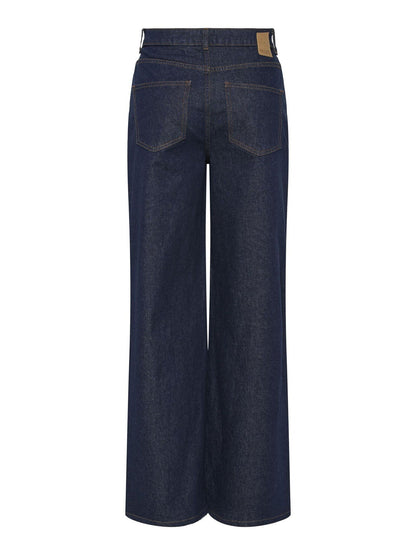 Teile | Jeans Selma weit geschnitten, dunkelblauer Denim