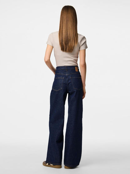 Teile | Jeans Selma weit geschnitten, dunkelblauer Denim