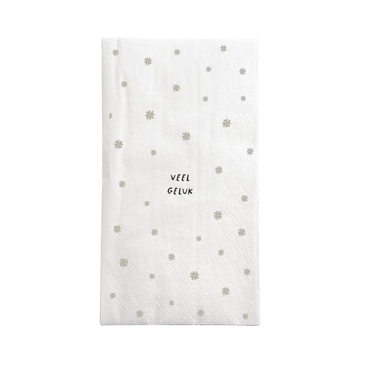 Zusss | Servetten rechthoek Veel geluk