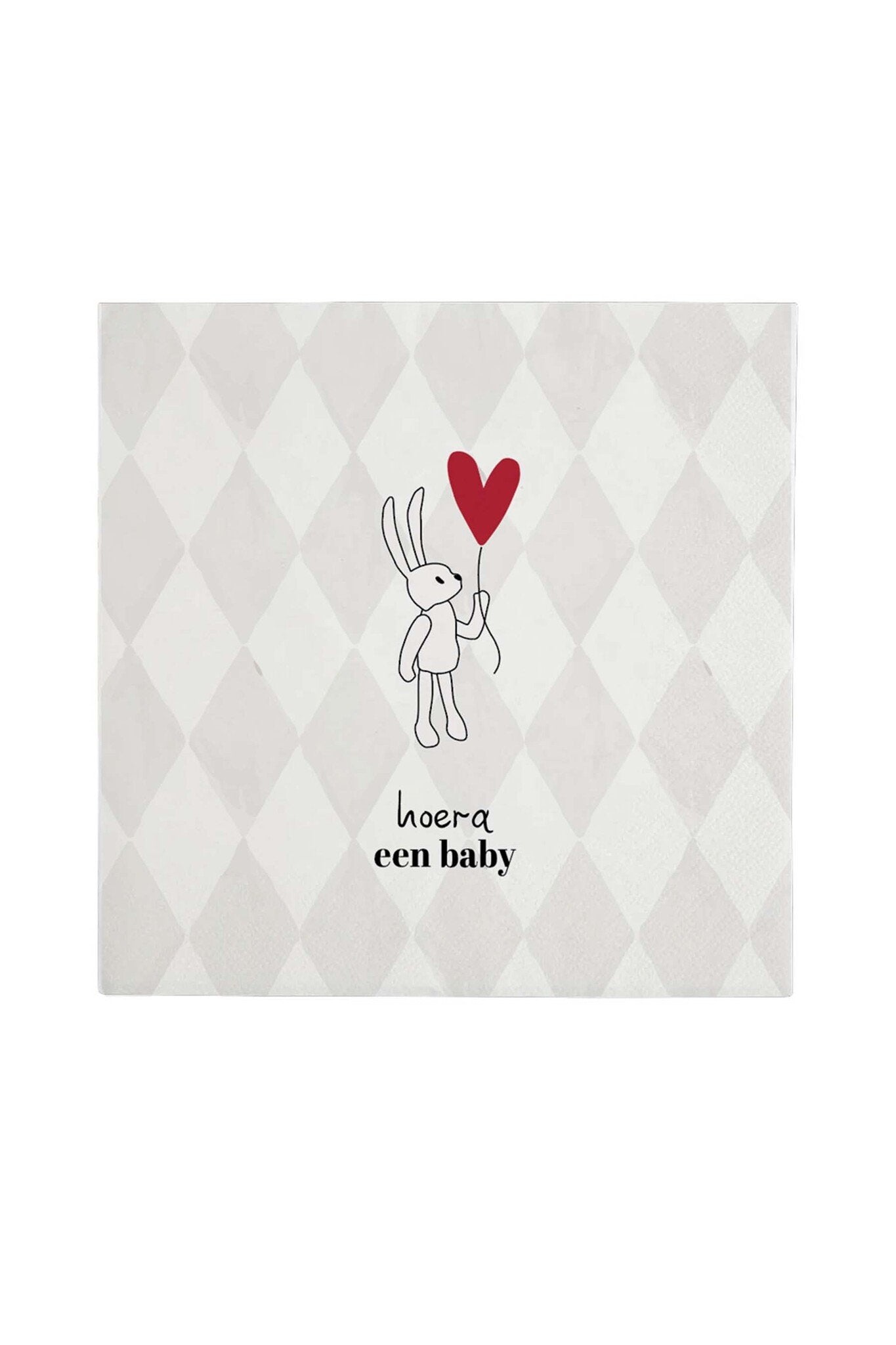 Zusss | Servetten vierkant Hoera een baby