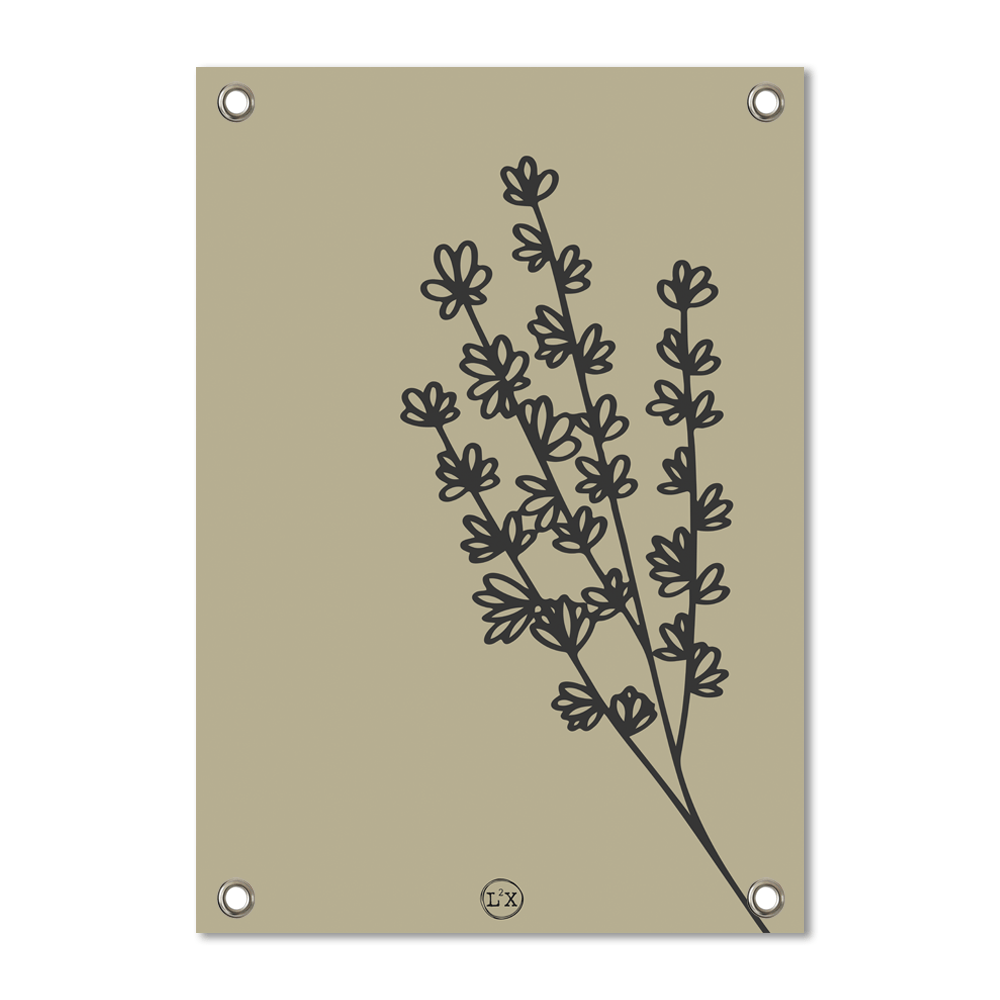 Tuinposter Flower Green