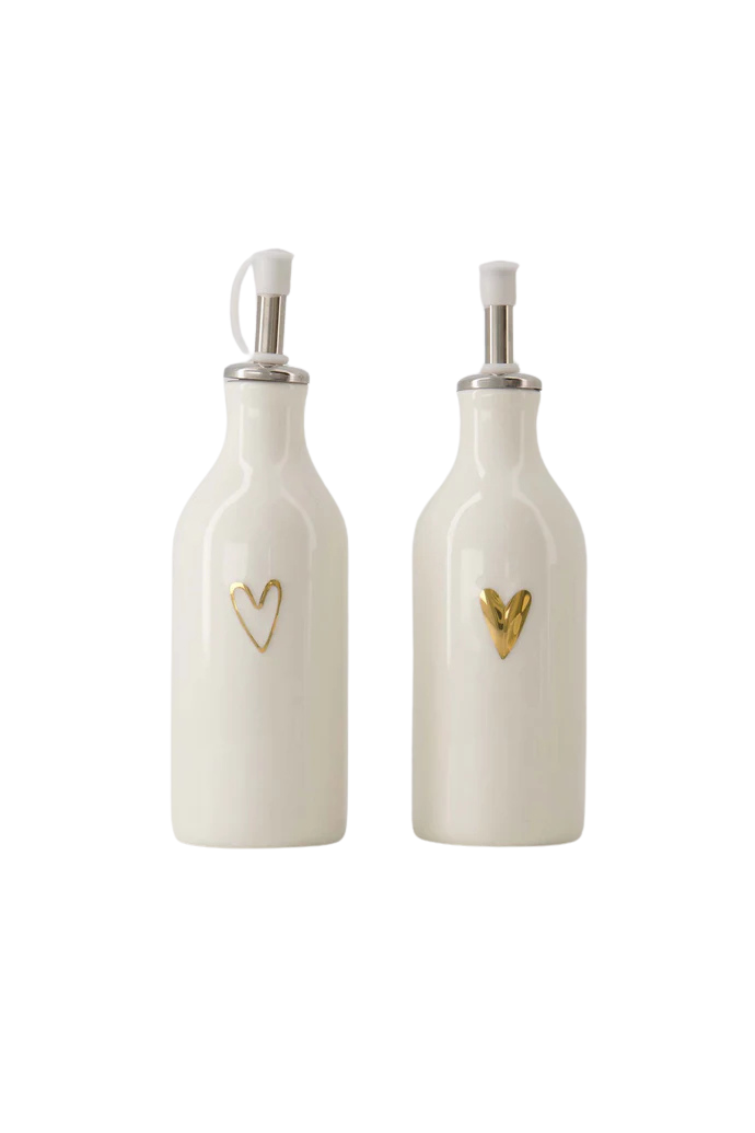 Zusss | Olie/azijn fles hartje goud