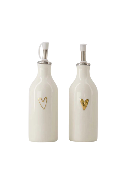 Zusss | Olie/azijn fles hartje goud