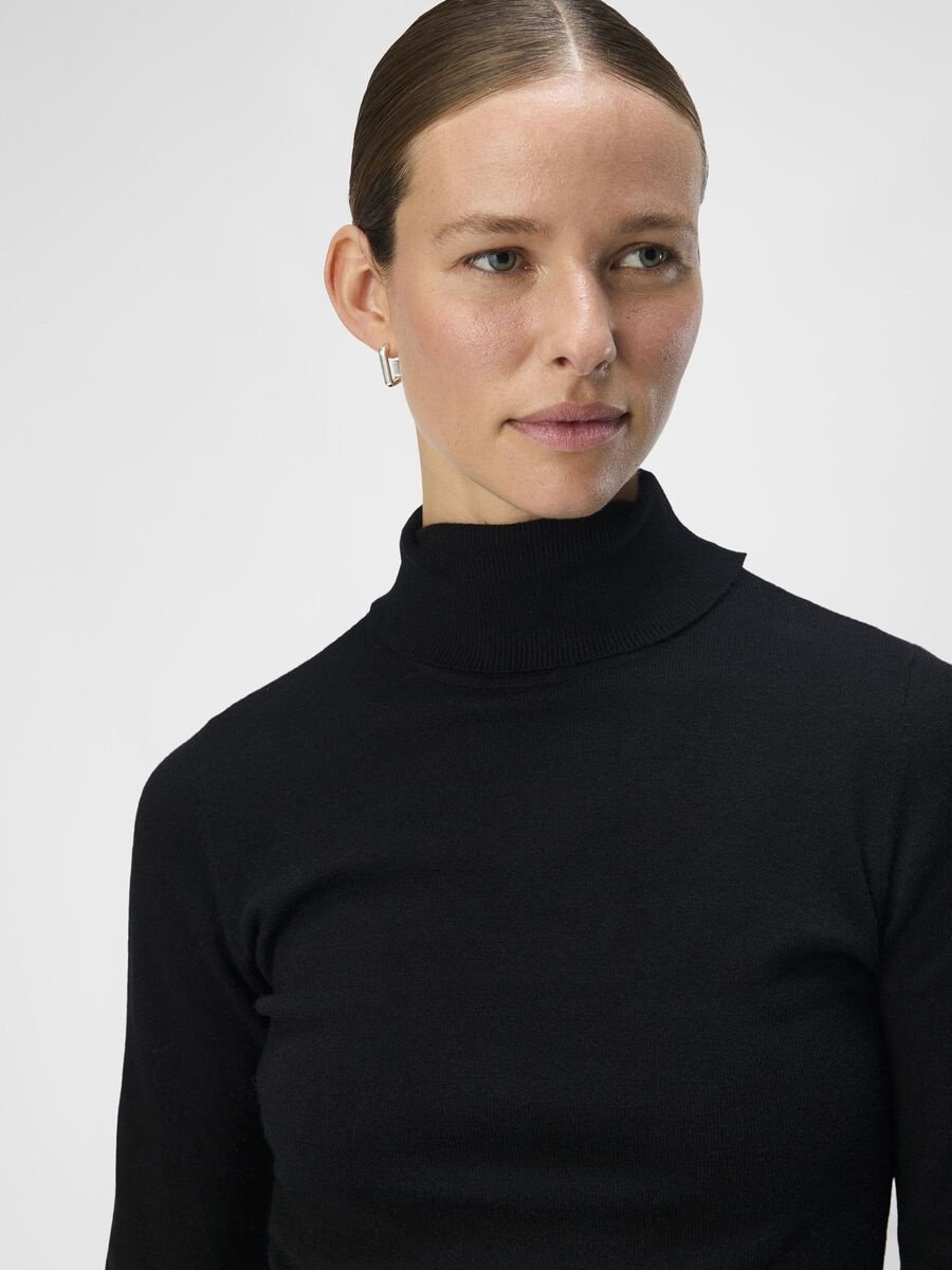 Objekt | Rollkragenpullover Thess schwarz