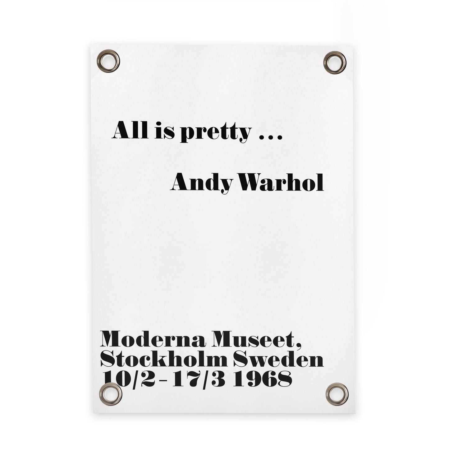 VM | Tuinposter Andy Warhol - All is pretty