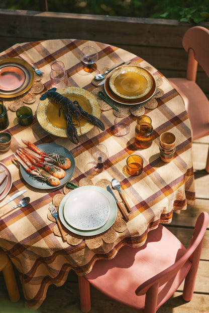 HK Living | 70's servies taartschaal Papaya