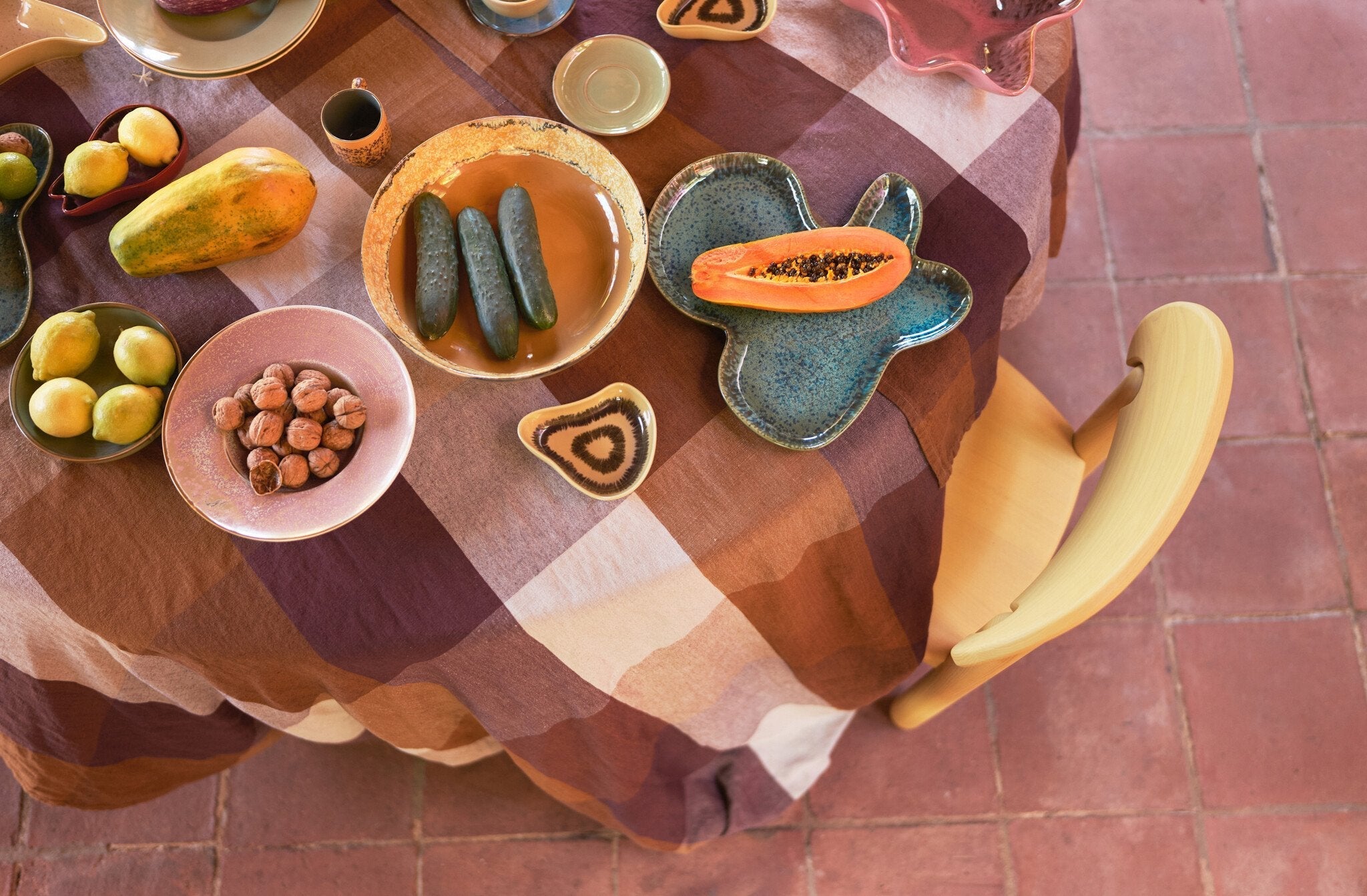 HK Living | 70's servies saladeschaal Sunflower