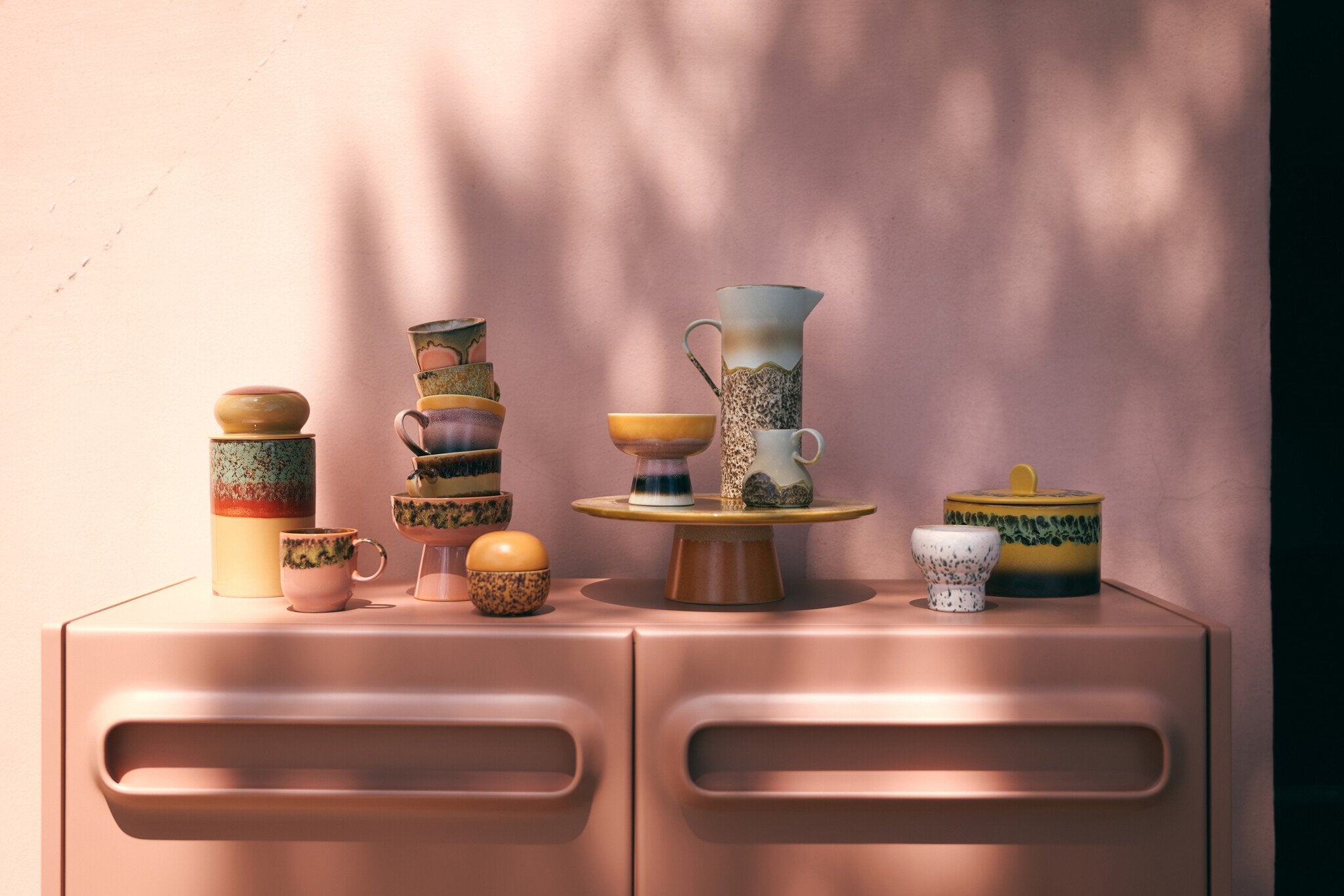 HK Living | 70's servies koekjespot kelp