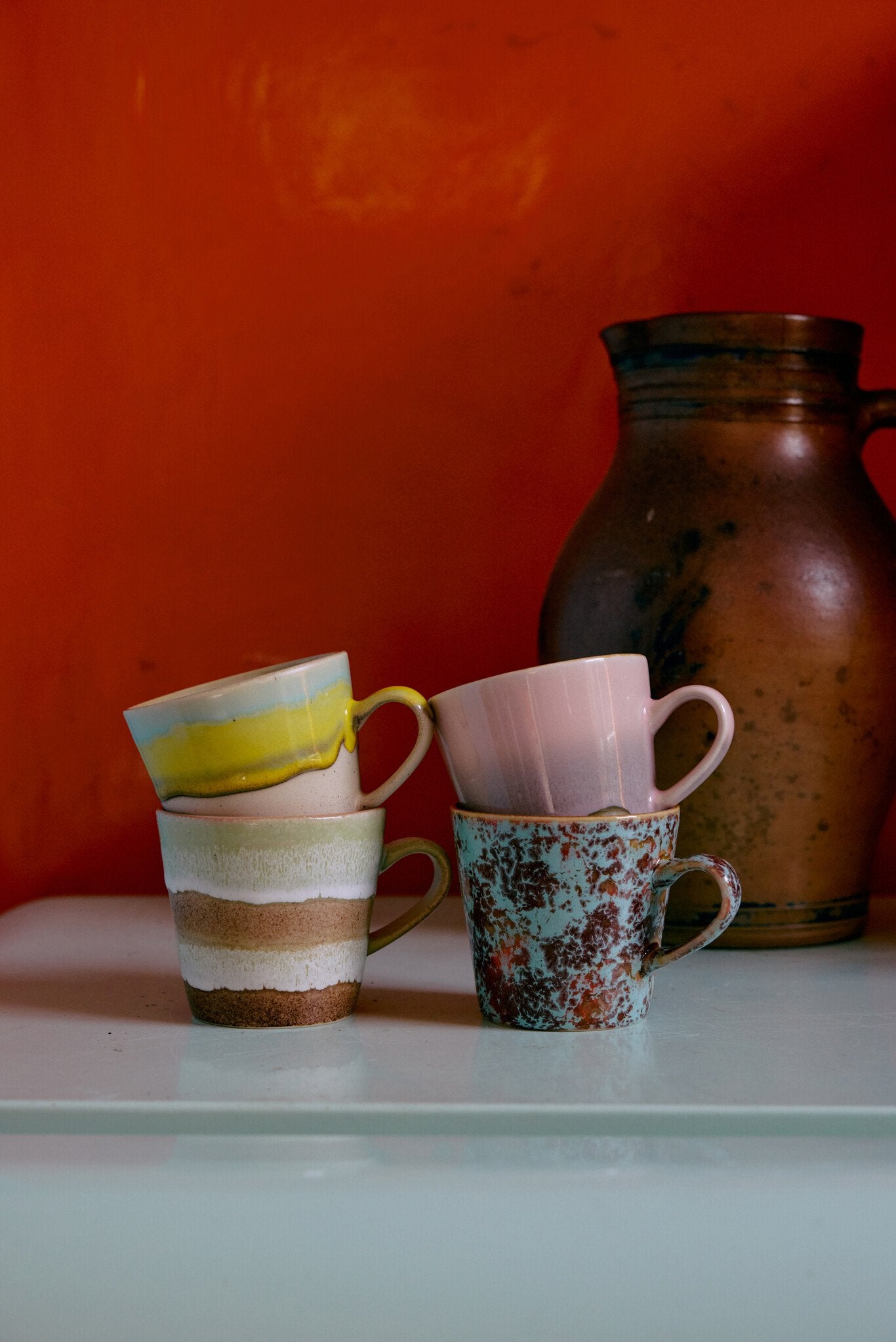 HK Living | 70's servies americanokopje Patina