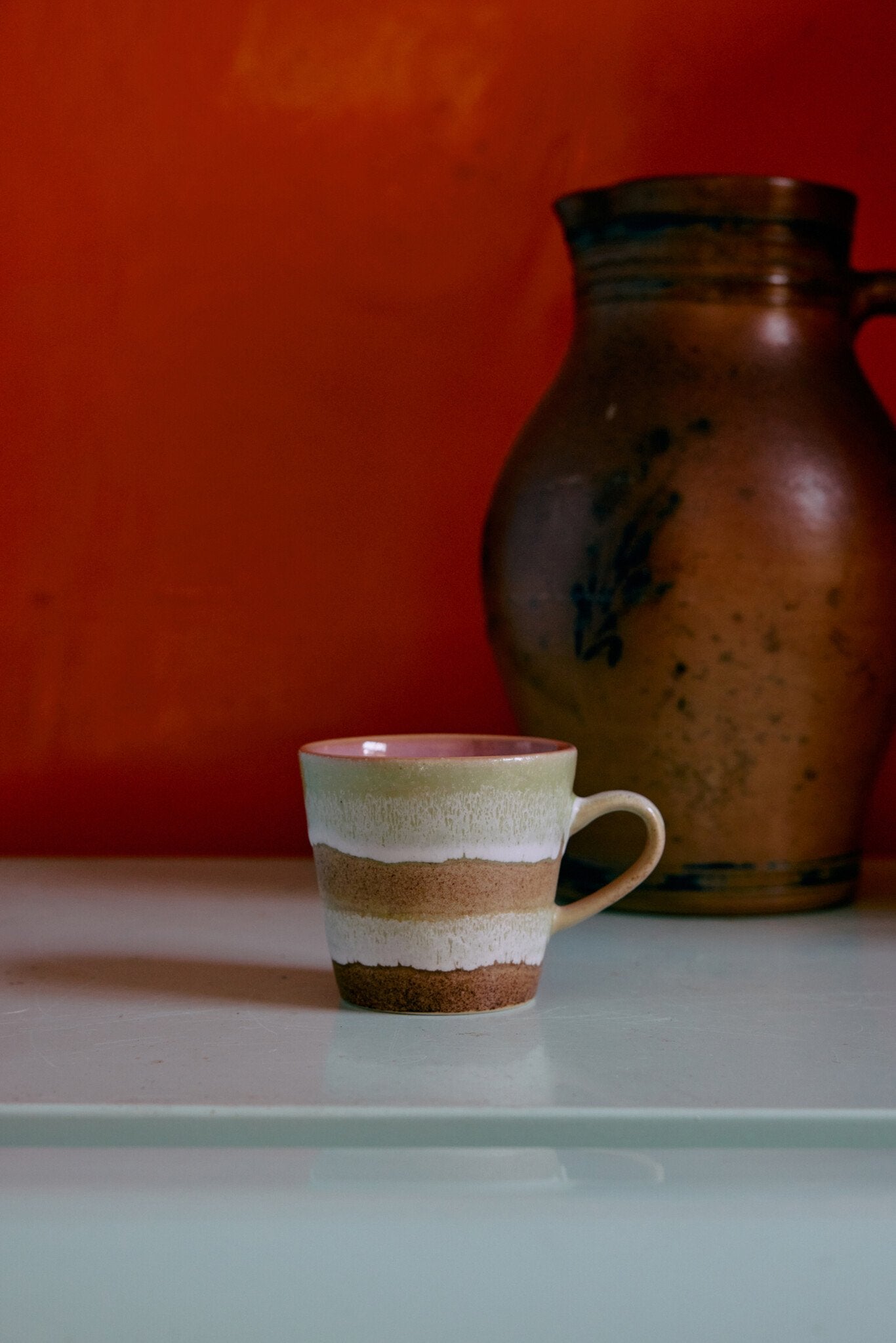 HK Living | 70's servies americanokopje Umber