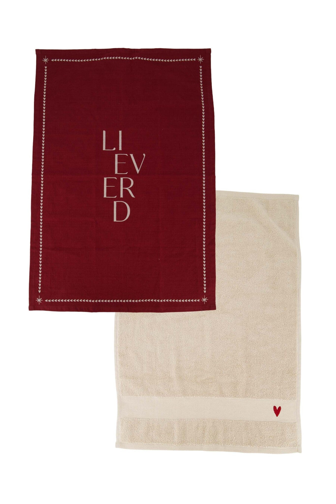 Zusss | Keukenset Lieverd zand donkerrood