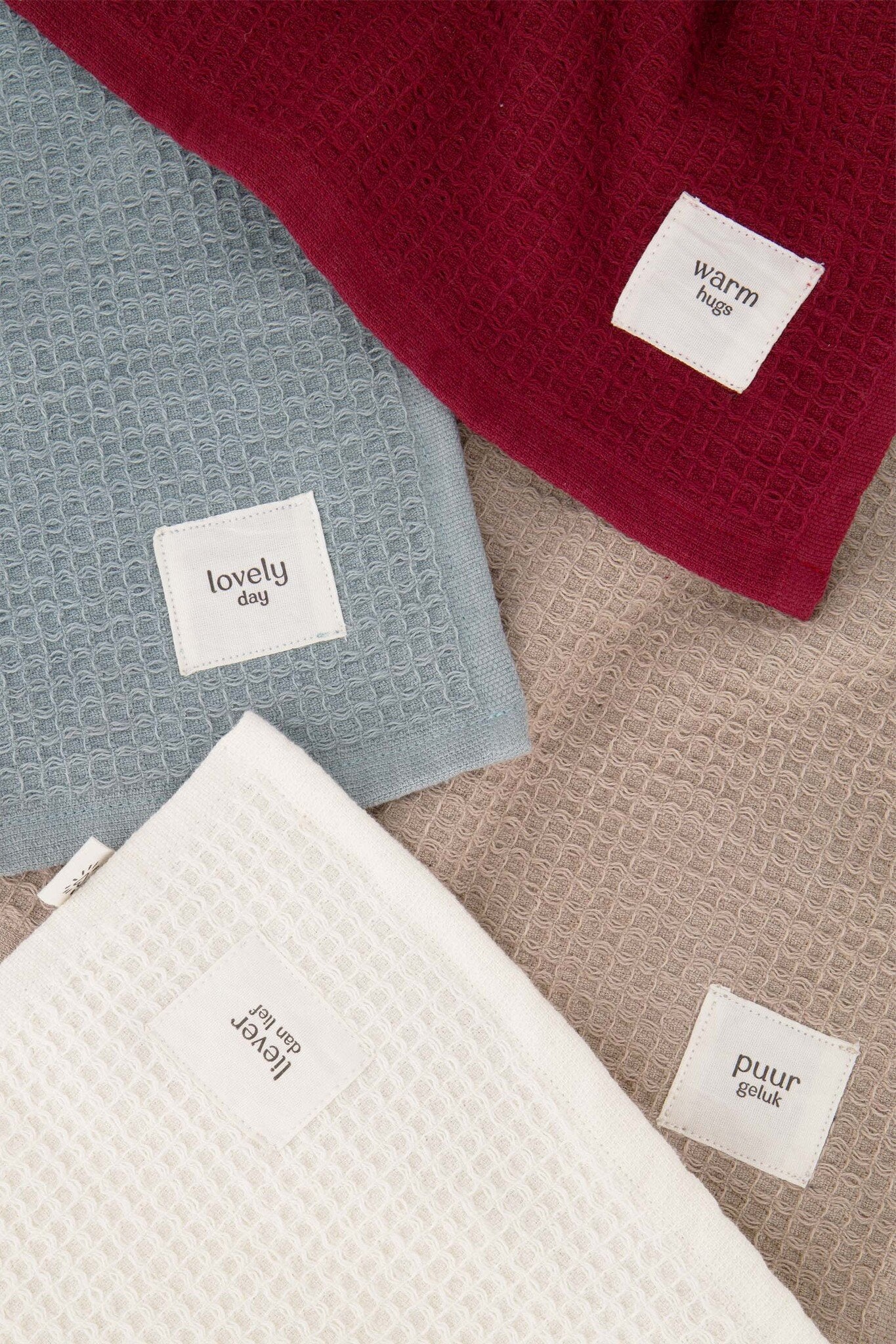 Zusss | Gastendoekje Liever dan lief off white