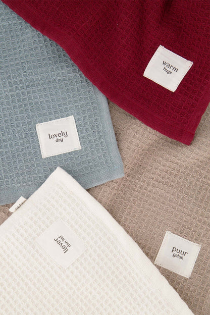 Zusss | Gastendoekje Liever dan lief off white