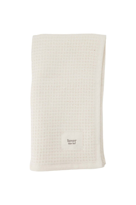 Zusss | Gastendoekje Liever dan lief off white