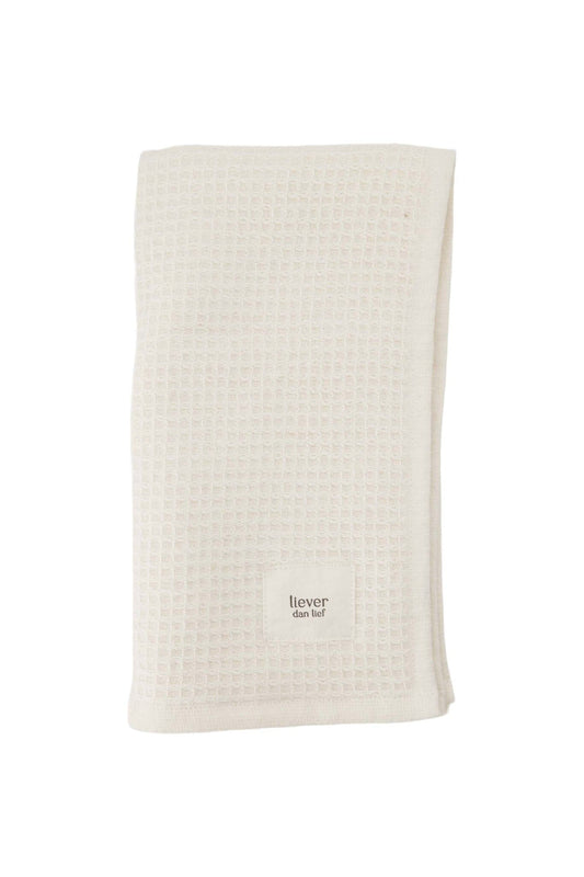 Zusss | Gastendoekje Liever dan lief off white