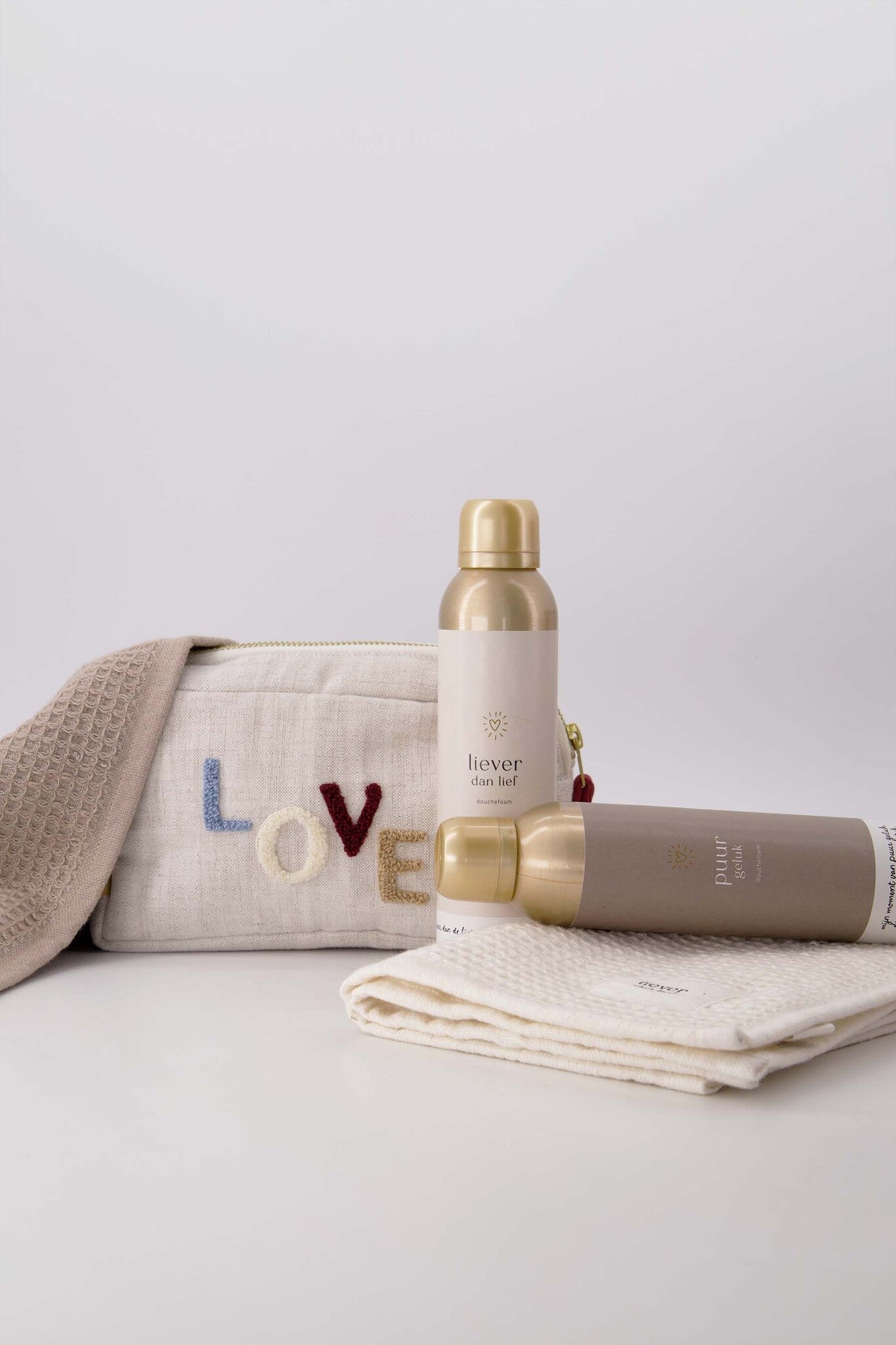 Zusss | Gastendoekje Liever dan lief off white