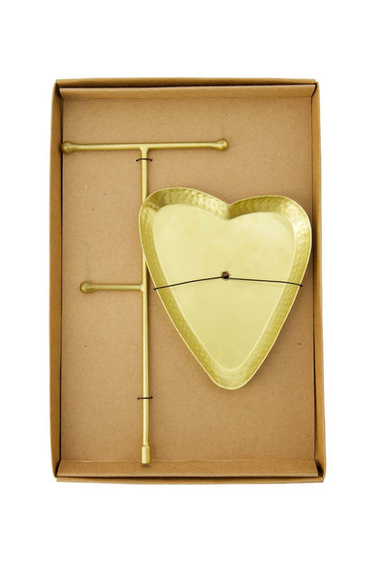 Zusss | Schmuckständer aus Metall, Herz, Gold