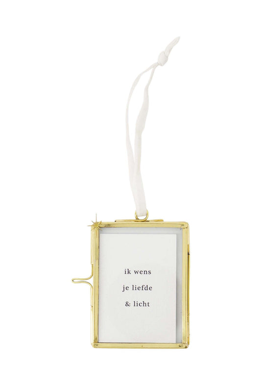 Zusss | Fotohanger Liefde & licht goud