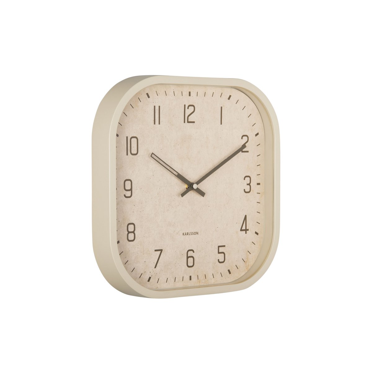 Karlsson Wandklok Cuadrado Vierkant Beige