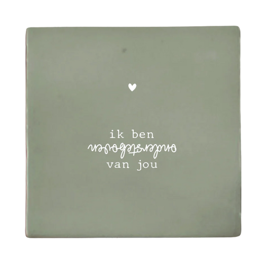 Label2X | Tegeltje ik ben ondersteboven van jou