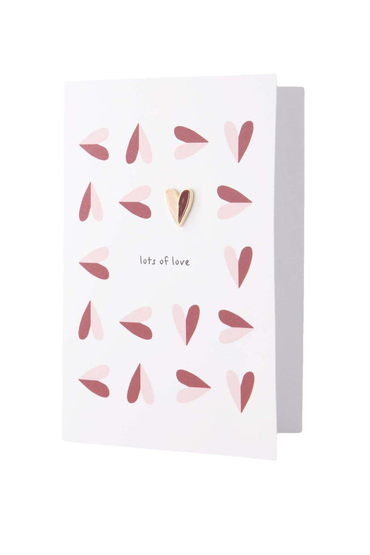 Zusss | Wenskaart broche lots of love