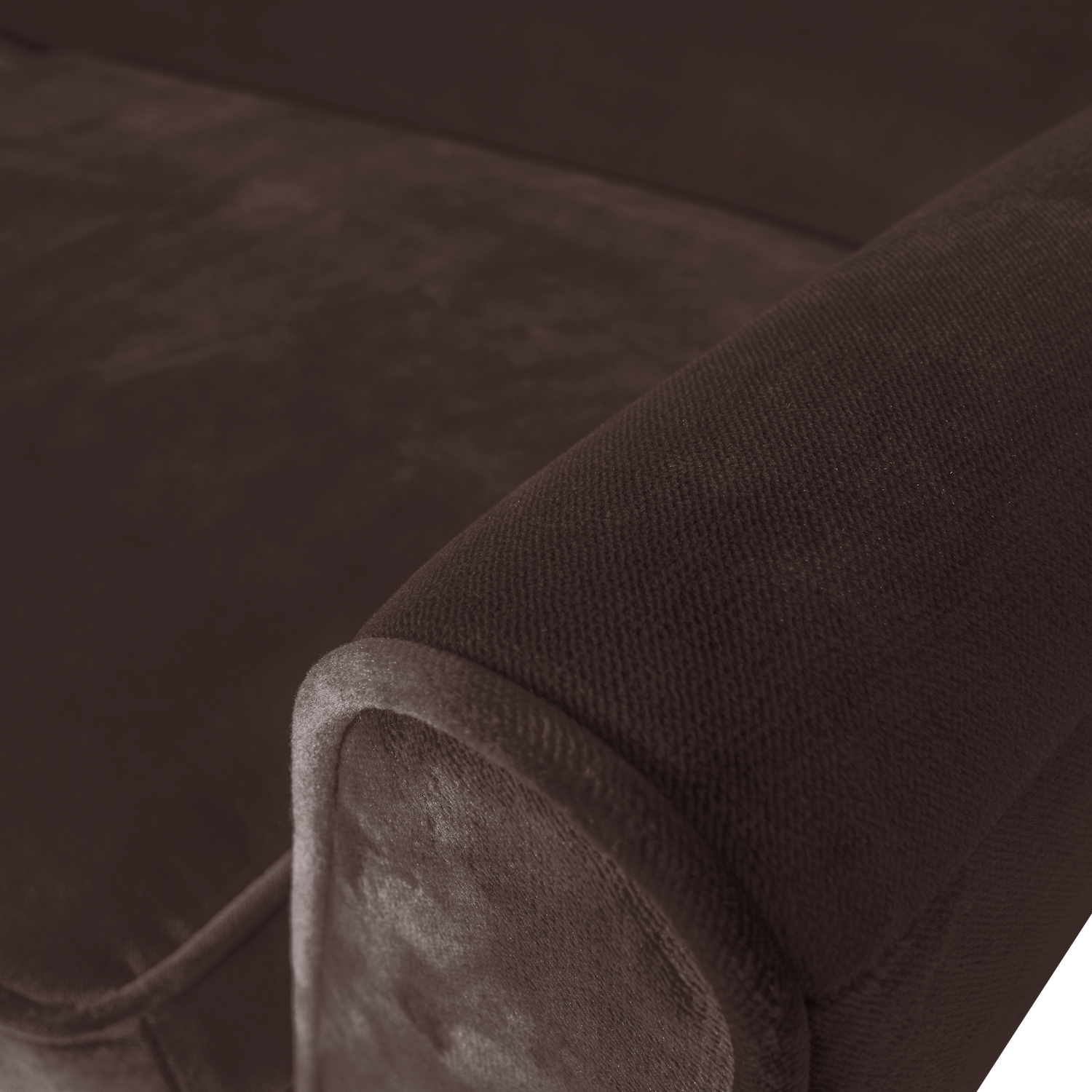Woood Rocco XL Bank 230 cm Velvet Donkerbruin