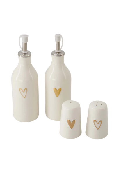Zusss | Herzgoldflasche für Öl/Essig